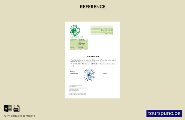 listo para imprimir la plantilla de referencia bancaria de Sudán Arabia Saudita